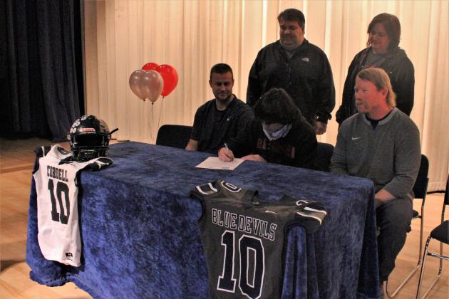 Raydon Kuehne seals the deal with Bethel College.