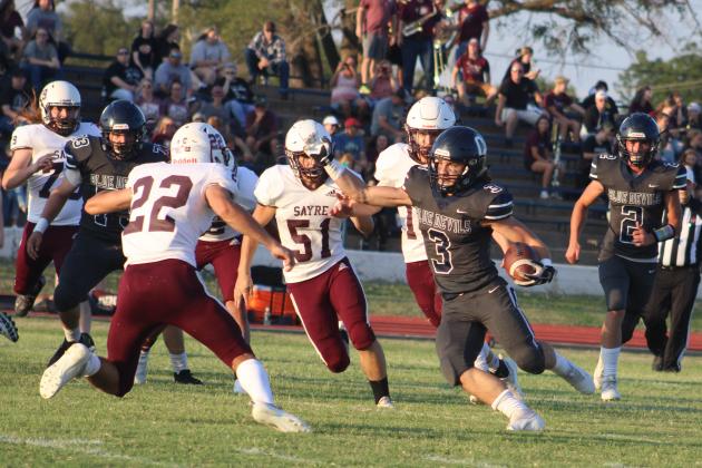 Cordell Blue Devils fall to Sayre Eagles in football season opener