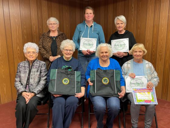 Washita County OHCE Association presents awards