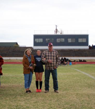 #2 Renee Javorsky, escorted by Keith &amp; Racquel Javorsky