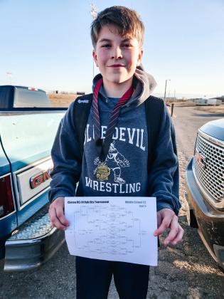 Briggs Reeves 1st Place Hub City Middle School/JH Tournament. Photo by Ashley Reeves