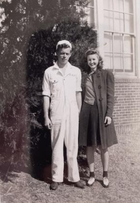 Jack Humphrey and Alice at college in Goodwell, OK