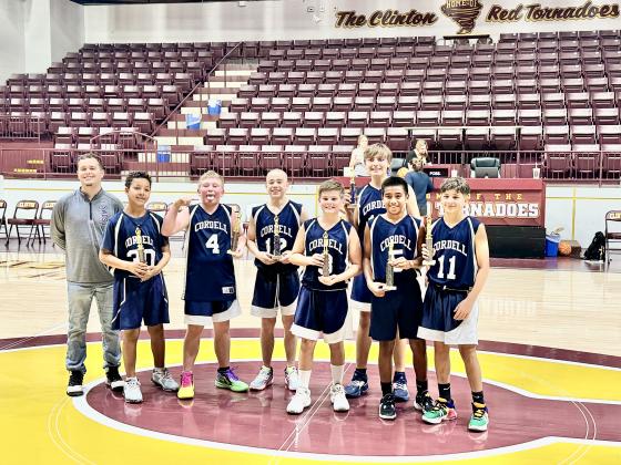 Coach Jacob Pankratz (Recreational Team Coach), #30 Camden Wilson, #4 Redick Blankenship, #12 Chayse Norris, #3 Hoyt Roberts, #5 Kuda Chura, #11 Wylder Hileman, #15 Easton Gilmore