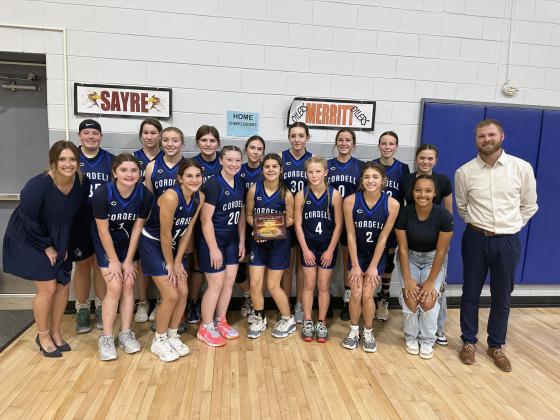 CORDELL JUNIOR HIGH GIRLS BASKETBALL TEAM