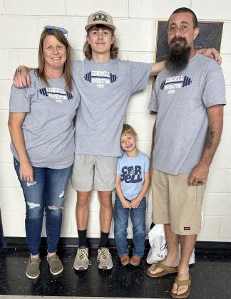 Jaxon’s mom Becca Jones, Jaxon, his little brother Kade, and dad Jerrett Jones. Photo courtesy of Becca Jones