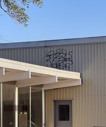 Several buildings around Lee Park sustained damage after unknown vandals struck