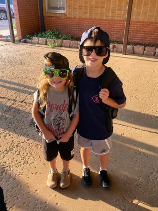 Rowan and Hunter Larsen on Adam Sandler Day
