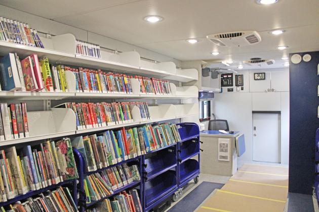 Handicap access and a spacious interior will welcome anyone wishing to browse for a book