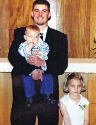 TOP LEFT: Adden Zanghi, his father Zach Zanghi, and sister Crimson Zanghi