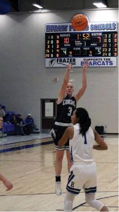 Andrea Palmer hits a foul-line jumper against Hobart. Bob Henline | Cordell Beacon