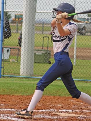 Piper Gallagher takes a swing