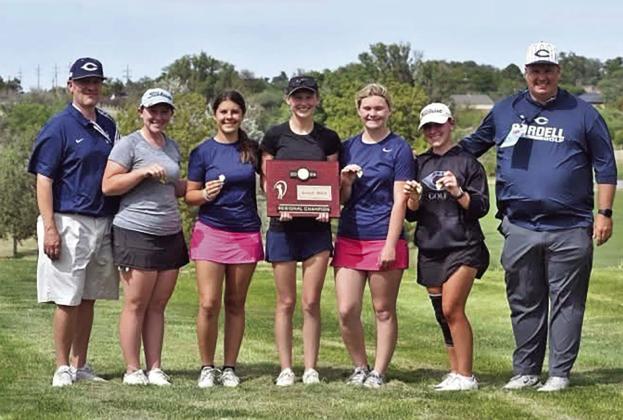 ASST. COACH MACRAE BRUNKER, MYLEE BRUNKER, RYLEE KELLY, BIRDIE BROWN, KILIE RASMUSSEN, MACKINLEE BRUNKER, HEAD COACH JJ WILLIAMS