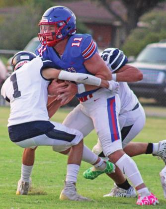 Blue Devils defeated by rival Burns Flat-Dill City Eagles