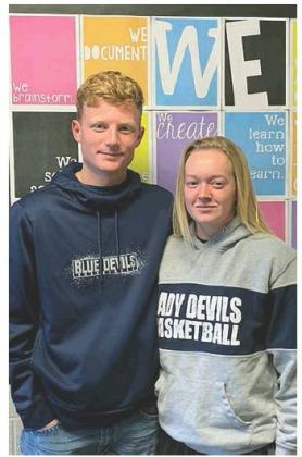 Juniors Brady Reimer and Andrea Palmer. Photo courtesy of Sundy Walker.