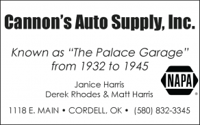 Cannon's Auto Supply - ph. 580.832.3345