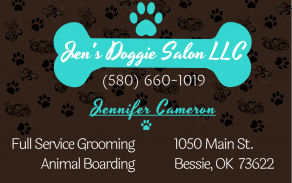 Jen's Doggie Salon - ph. 580.660.1019