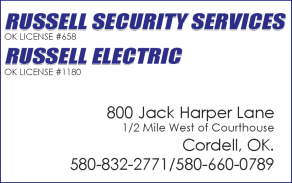 Russell Security Services, Russell Electric - ph. 580.832.2771