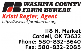 Washita County Farm Bureau, Kristi Regier - ph. 580.832.3640