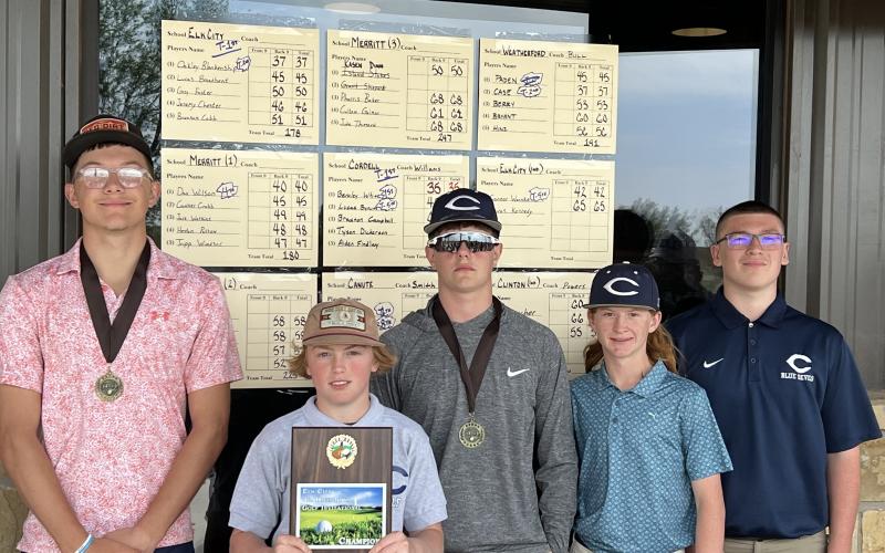 Cordell Junior High Golf - Photo courtesy of Head Coach JJ Williams