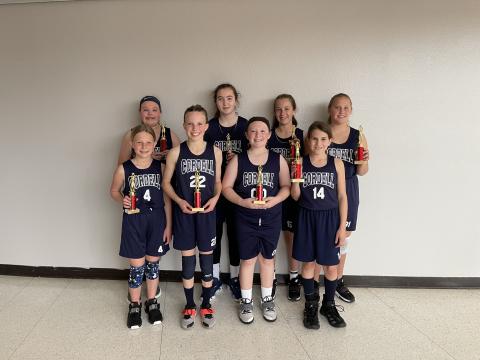 Back row left to right: Emma Holman, Ruth Moser, Brynlie Gray, Natalie Hewitt. Front row left to right: McKinley Moore, Rylee Larsen, Mylee Brunker, Brylie Reeves. 