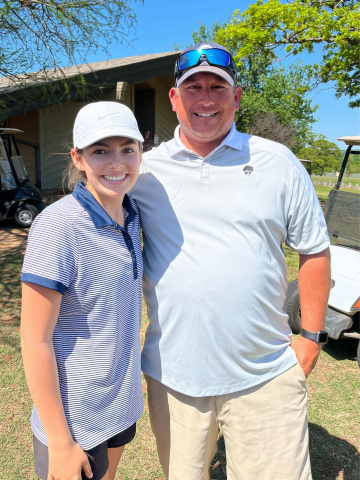 Kaitlyn Babek and Coach Trent 