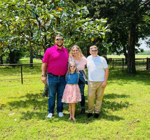 Coach Gilmore with his family
