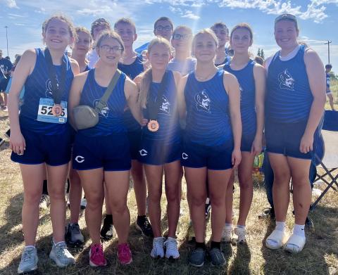 Group photo by Buddy Holman - Back row left to right:  Jaxon Jones, Eathan Fenning, Daniel Harjo, Jacob Vela, Zack Dobbs. Middle row left to right: Ellie Yeager, Easton Wall, Coach Horn, Mackenzie Rich, Emma'Leigh Holman.Front row left to right: Calliy Walker, Lacey Meyer, McKinley Moore, Baylor Moore. Not pictured: Rylee Larsen, Brylie Reeves.  