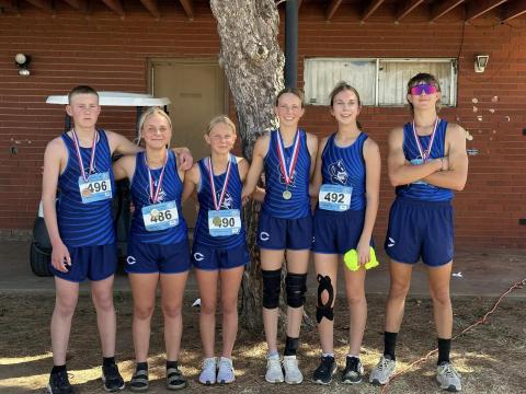 Left to right: Easton Wall, Baylor Moore, McKinley Moore, Rylee Larsen, Mackenzie Rich, Jaxon Jones. Photo courtesy of Cordell Schools.