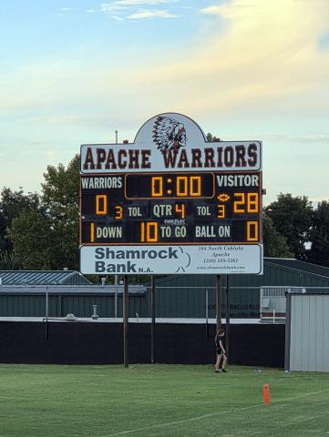 Cordell JH Football snags win against Apache Warriors