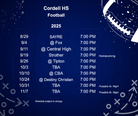 2025 Football Schedule