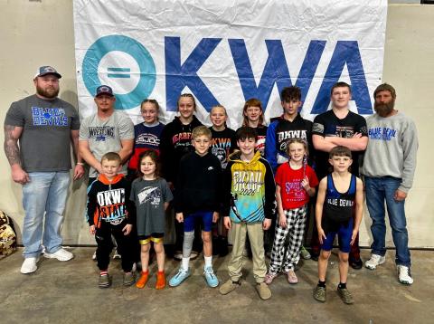 Back row L-R Levon Burch, Josh Dickerson, Madisson Lopez, Kalley Fuller, Vera Burch, Tyson Dickerson, Cooper Chagollia, Braxton Campbell, Chad McDaugale. Front row L-R Trapper McDougale, Oakley Elizondo, Mason Hileman, Ruger Elizondo, Preslie Dickerson, Hunter Larsen. Not pictured: Grayson Noe - Photo by Rachel Dickerson