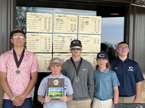 Cordell Junior High Golf - Photo courtesy of Head Coach JJ Williams