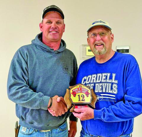 CCFD’s Nocona Cook honors Bob Ogle upon his retirement CONTRIBUTED PHOTO