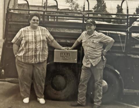 Simple Beginnings: Elizabeth and Jim Newman brought the first load of food to Cordell in a horse trailer.