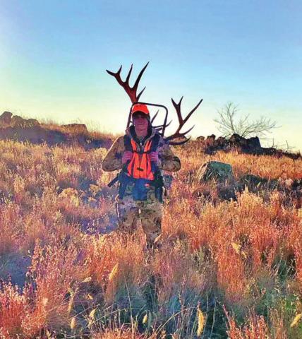 Parker Johnson in his hunting gear
