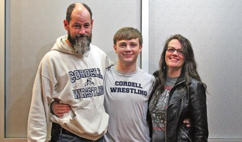 CORDELL HIGH SCHOOL SENIOR WRESTLING NIGHT