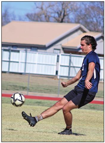 Tugger Selman launches the ball in practice two days before the team's first game. CONTRIBUTED PHOTO