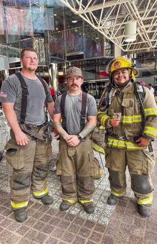 Mason Helvey (CFD), Dalton Alexander (CFD), and Enedino Mendoza (BFFD)