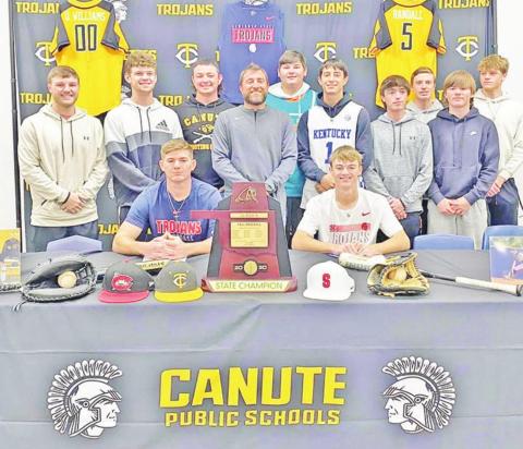 Canute Trojans will send two players on to college athletic careers next school year
