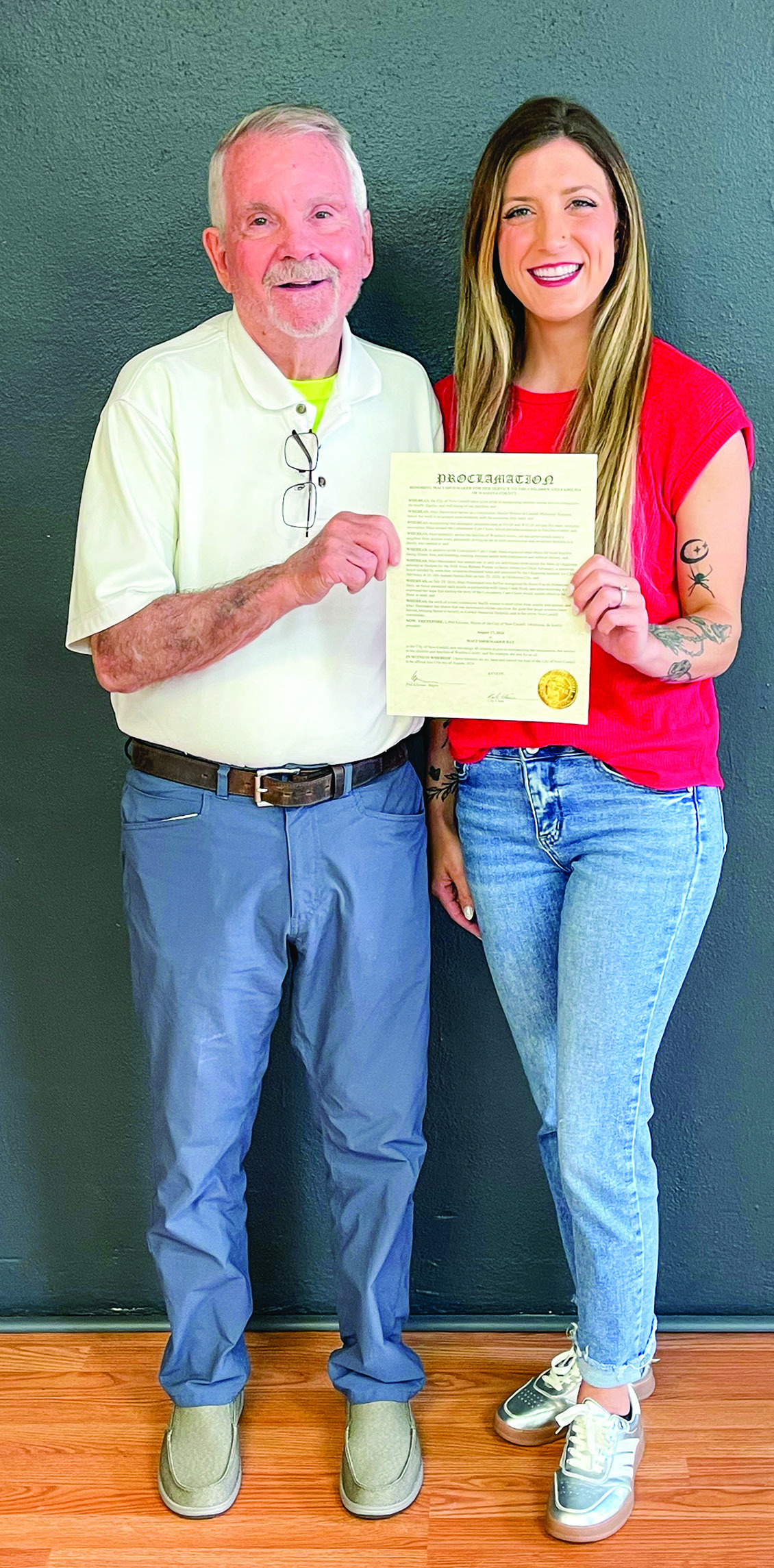 MACI SHOEMAKER HONORED FOR CONTRIBUTIONS TO COMMUNITY