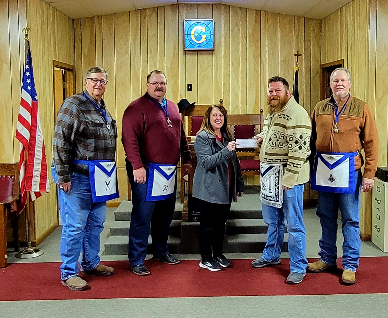 Masonic Lodge makes generous donations
