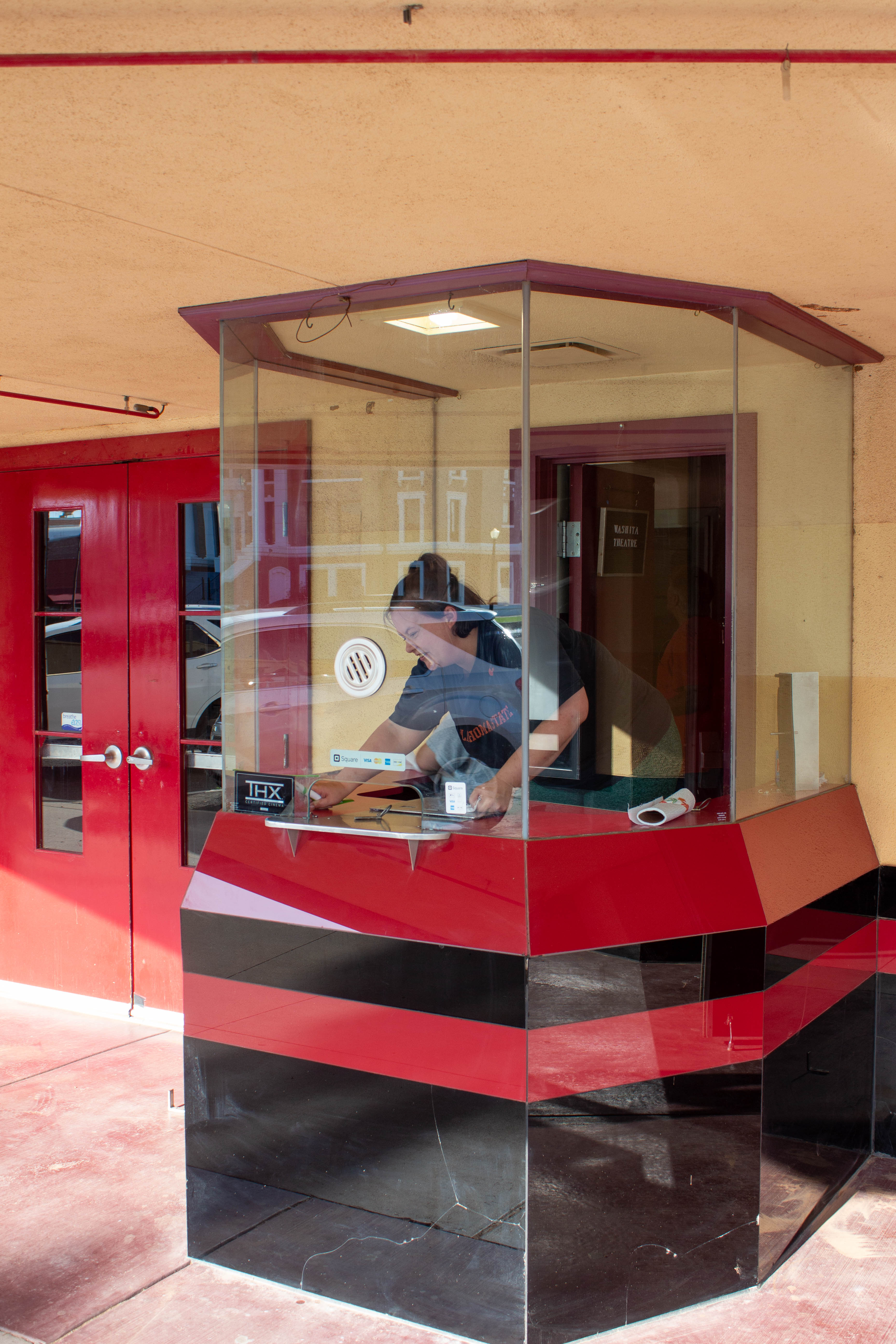 Their most recent project had participants helping to clean up the Washita Theatre as it nears its opening. 