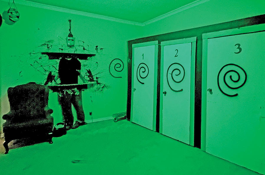 The “Saw” themed room is sure to provide a thrill PHOTO BY BROOKLYNN PEEK