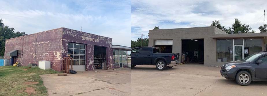 Snowders Alignment & Tires, located on Route 66, is a building that has been a part of Canute for more than 50 years now.