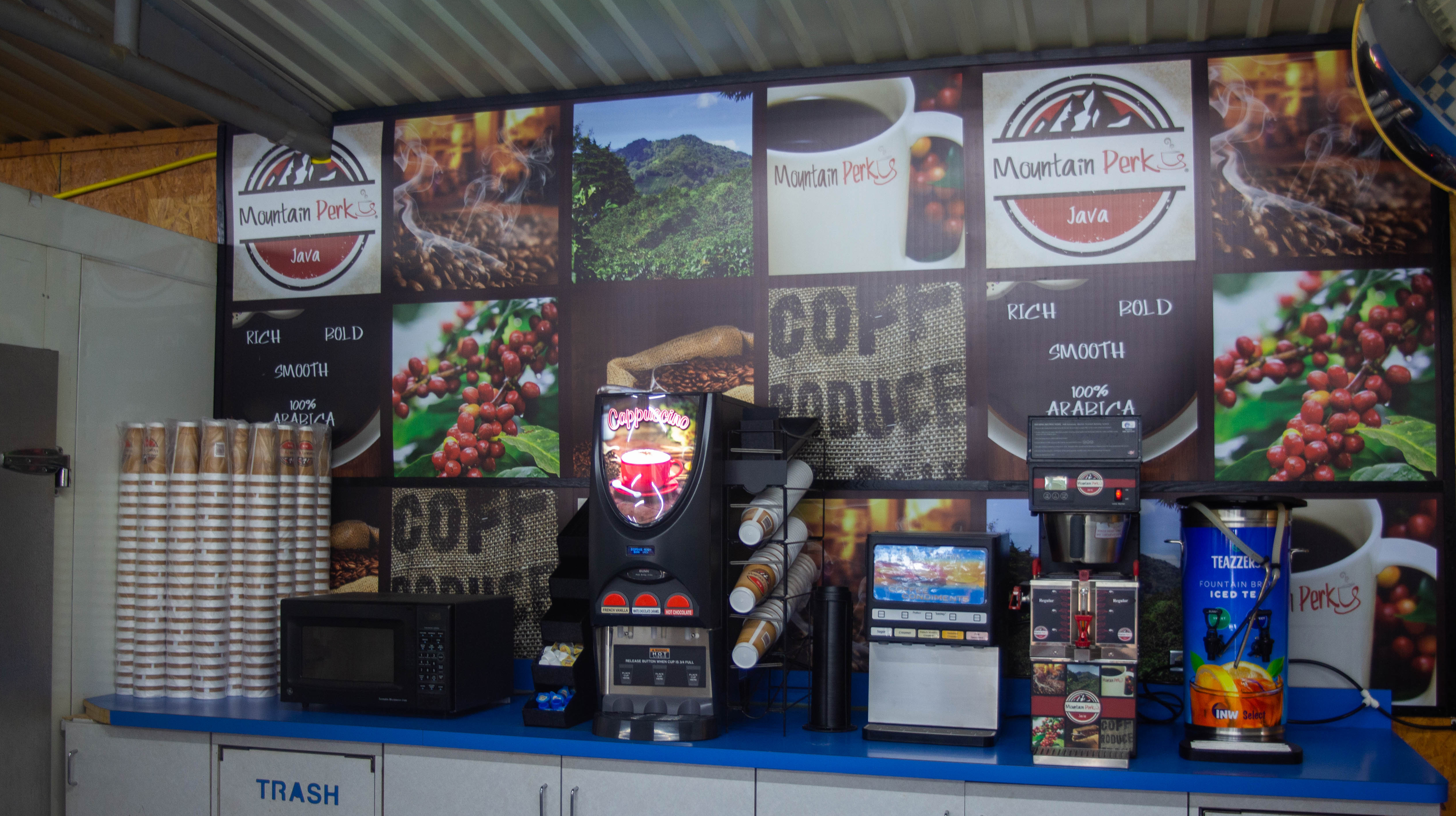Cordell Plaza has a large selection of coffee and other beverages available. PHOTO BY HECTOR LUCAS