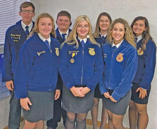 The 2020-2021 Cordell FFA Officer Team President- McKenna Wedel Vice President- Aubbri Johnston Secretary- Cheyanne Edison Treasurer- Jadyn Kautz Sentinel- Josh Wilson Historian- Danny Schmidt.