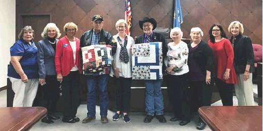 Washita County DAR Presents Quilts To Veterans