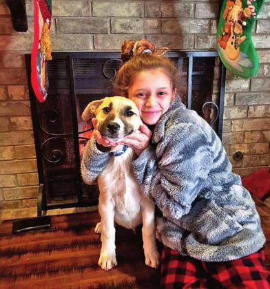 Katie Gideon’s dog, Kuma, was missing for about two weeks before they were reunited. CONTRIBUTED PHOTO