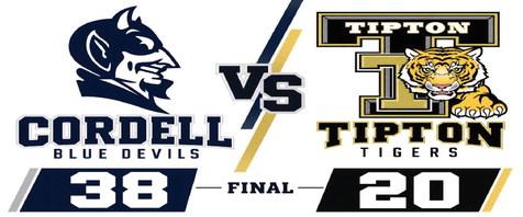Cordell Junior High Football Tops Tipton