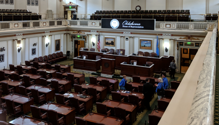 Oklahoma House of Representatives chamber.